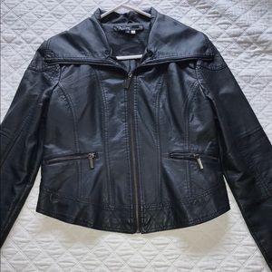 Faux leather jacket